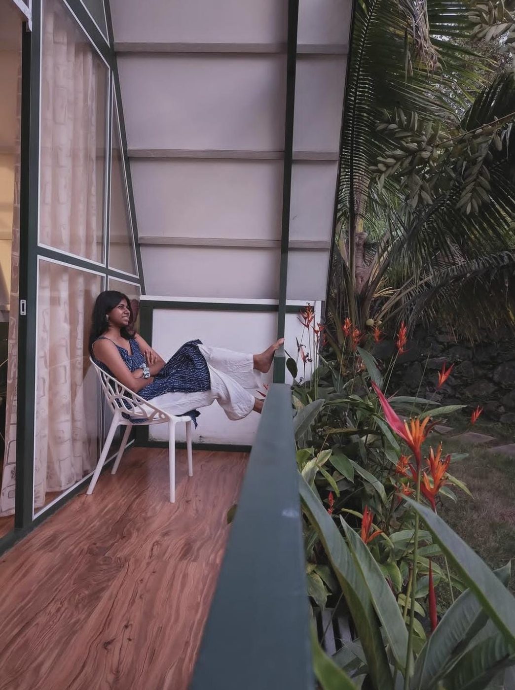 A balcony in the green