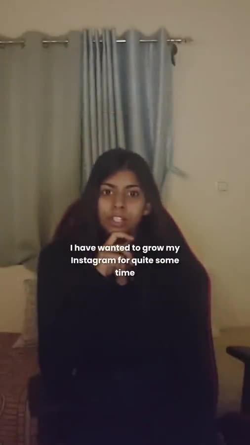 Talking to camera at night