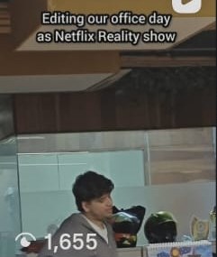 Our office day as a Netflix reality show